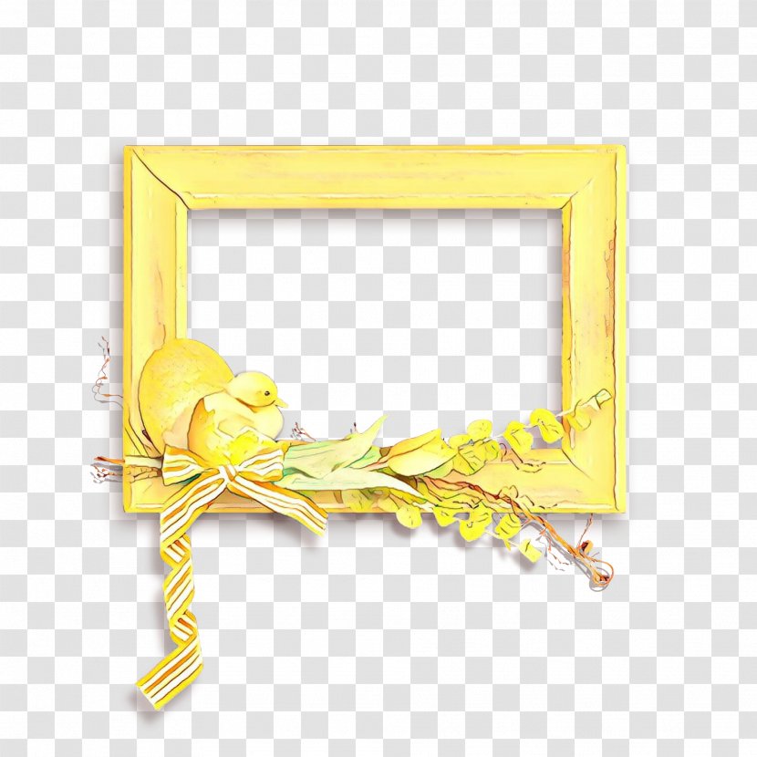 Picture Frame - Yellow Transparent PNG