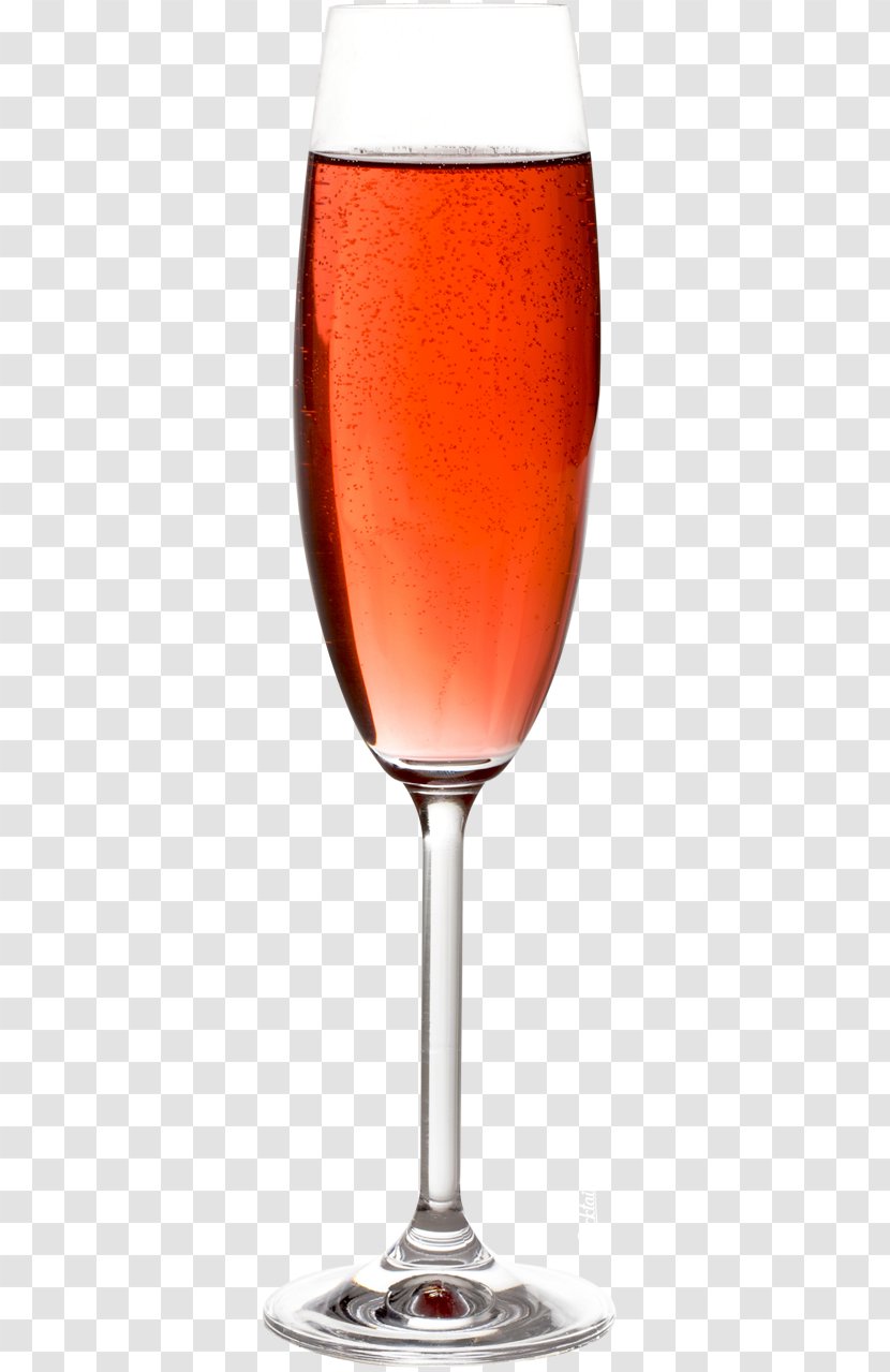 Wine Cocktail Kir Royale Glass Spritz - Champagne Stemware Transparent PNG