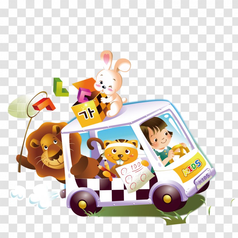 Dream World Cartoon Animation Illustration - Driving The Old Driver Transparent PNG