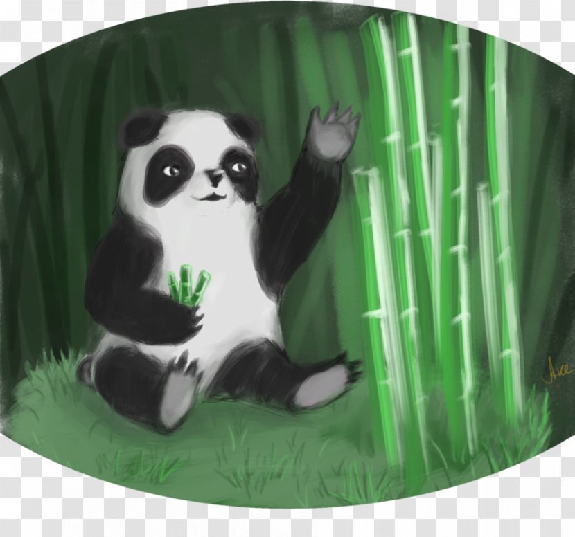 Giant Panda Green - Eat Bamboo Transparent PNG