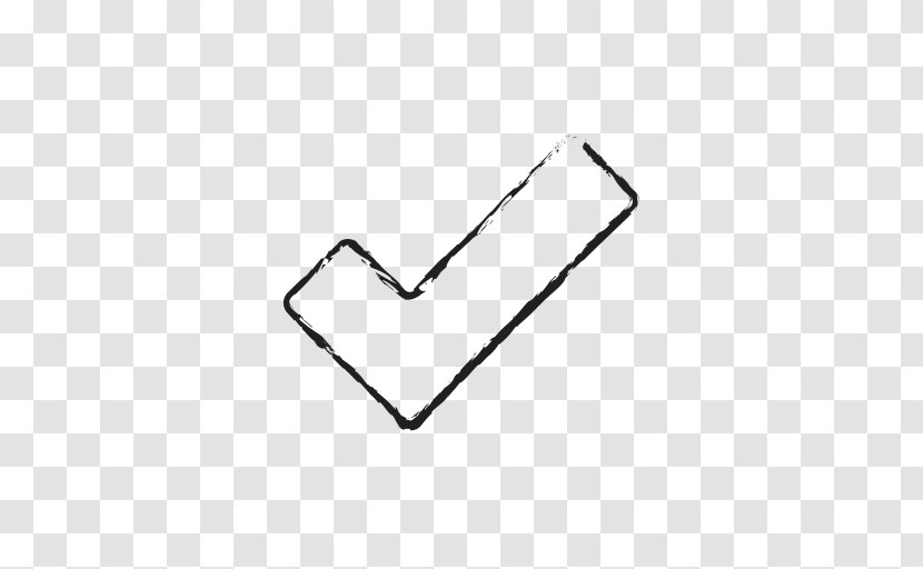 Check Mark - Triangle - Arrow Sketch Transparent PNG