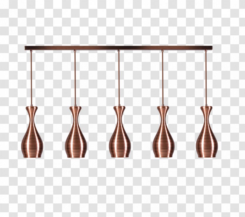 Pendant Light Copper Fixture Lamp - Chandelier Transparent PNG