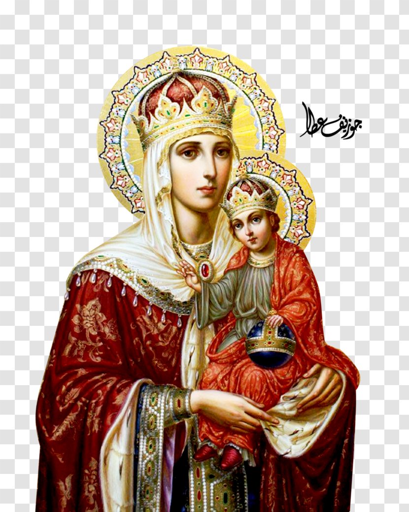 Mary, Mother Of Jesus Russian Icons Theotokos Icon - Mary - Virgin Printing Transparent PNG