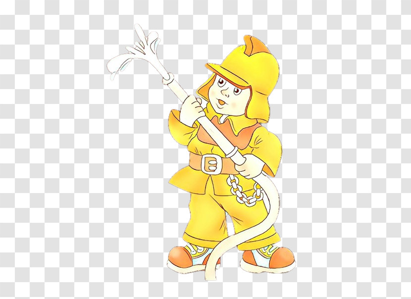 Cartoon Yellow Costume Transparent PNG