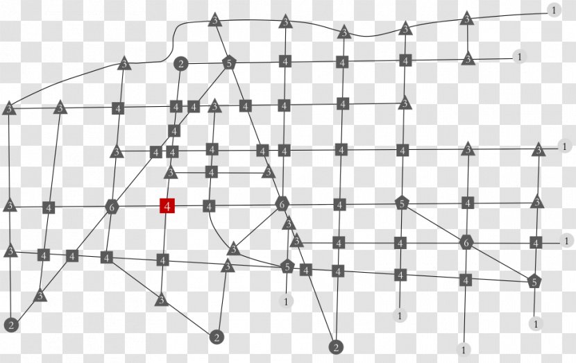 Line Point Angle Symmetry - Transport Network Transparent PNG