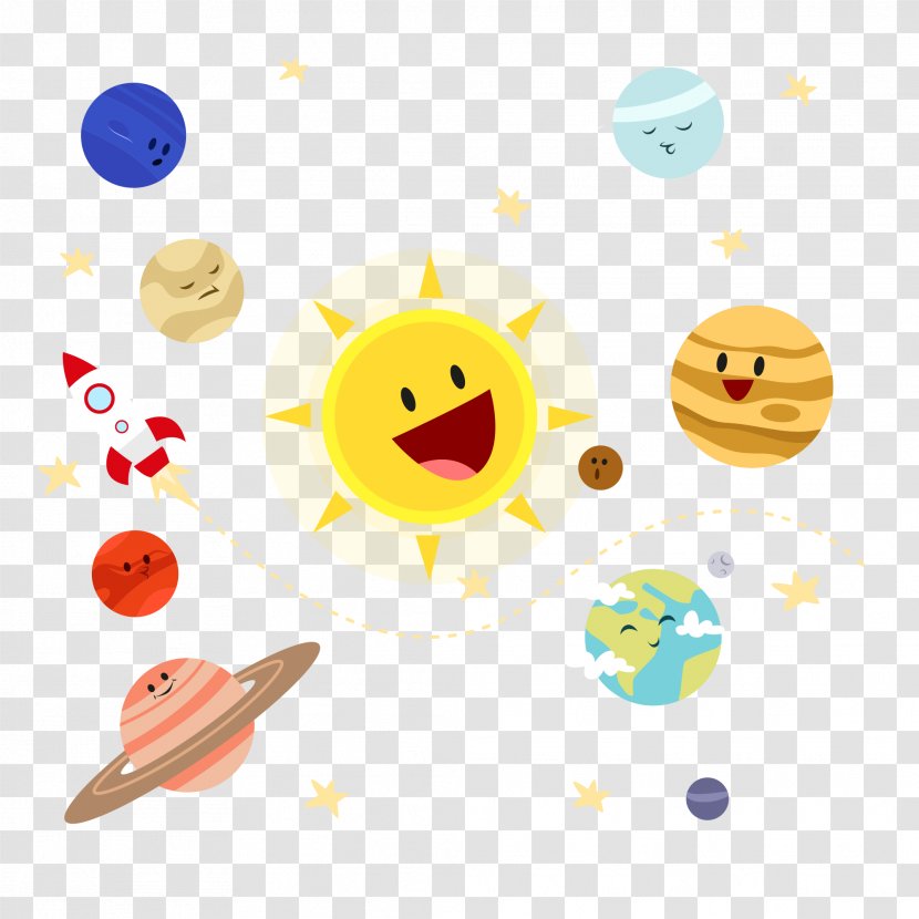 Solar System Sticker Illustration - Planet Transparent PNG