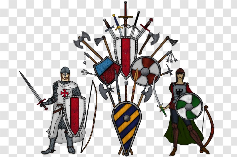 Knight Middle Ages Weapon Armour For Honor - Sword Transparent PNG