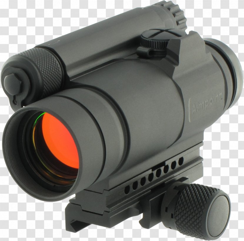 Aimpoint AB CompM4 Red Dot Sight Telescopic - Frame - Scope Transparent PNG