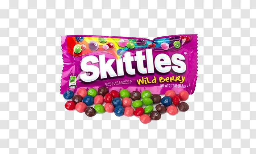 Wrigley's Skittles Wild Berry Sours Original Bite Size Candies Candy - Food Transparent PNG