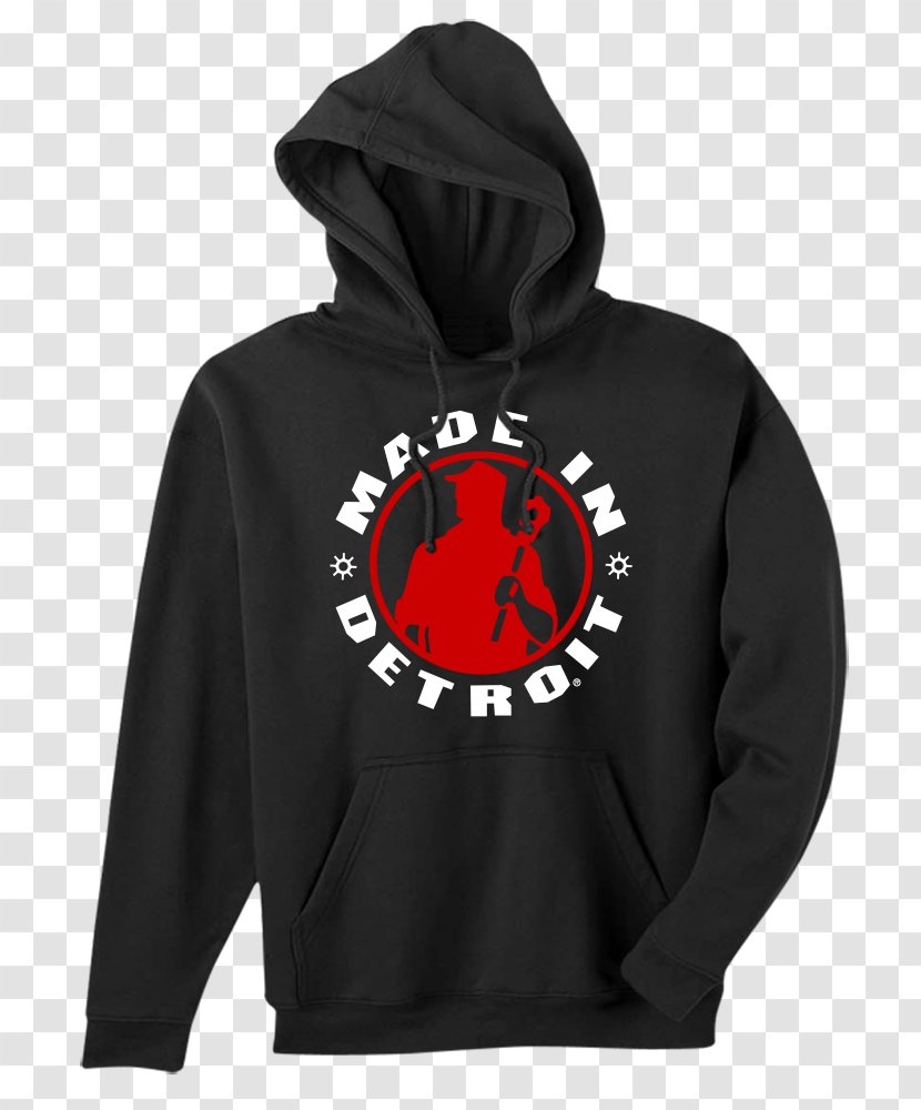 Hoodie T-shirt Made In Detroit Inc - Fundraising - Black X Chin Transparent PNG