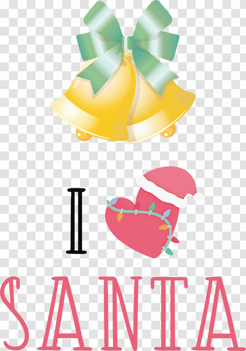 I Love Santa Santa Christmas Transparent PNG