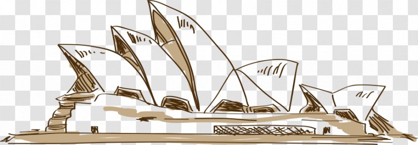 Sydney Opera House City Of Building - Hand-drawn Cartoon Transparent PNG