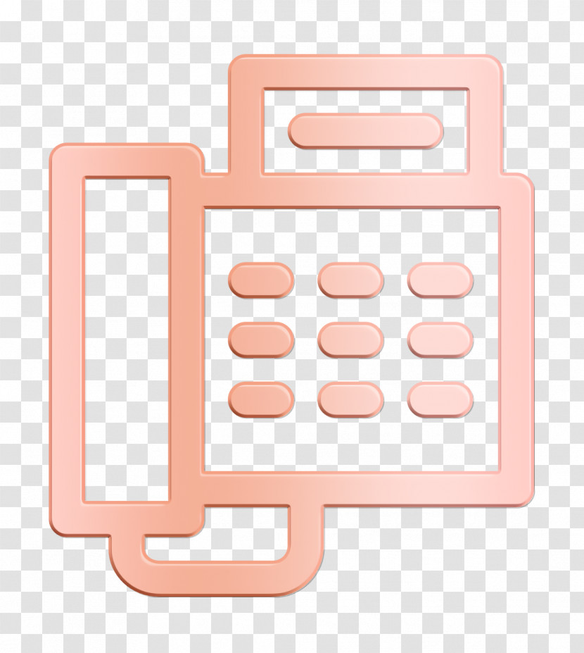 Fax Icon Communication Line Icon Phone Receiver Icon Transparent PNG