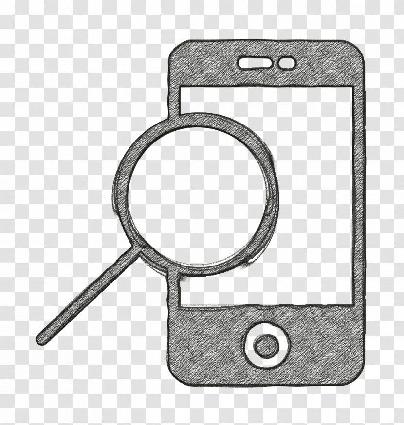 Search Icon Smartphone Icon Essential Compilation Icon Transparent PNG