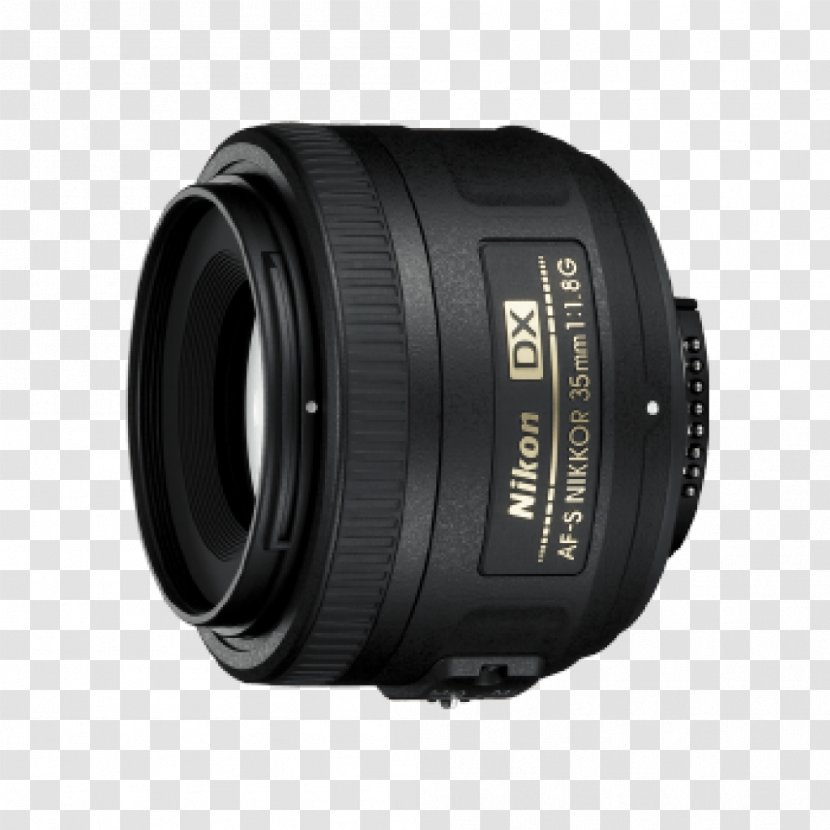 Nikon AF-S DX Nikkor 35mm F/1.8G Format F-mount Camera Lens - Fmount Transparent PNG