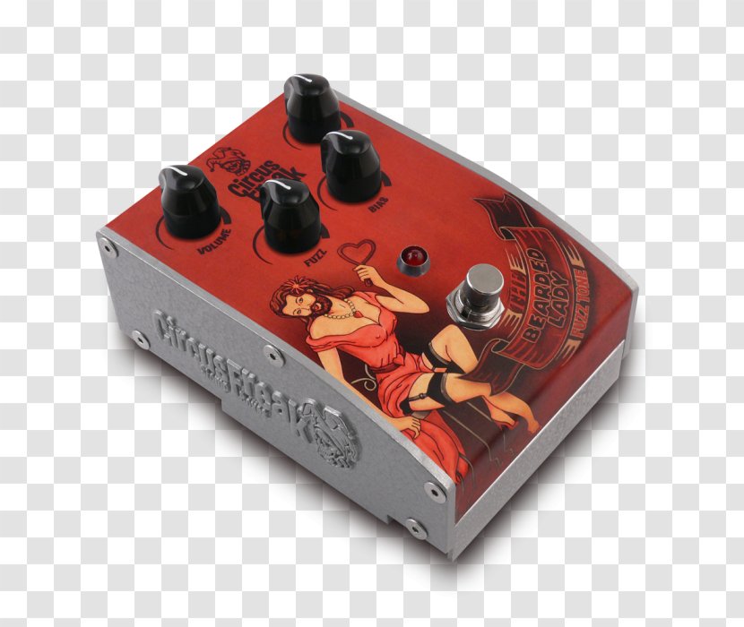 Effects Processors & Pedals Distortion Fuzzbox Circus Pedalboard - Heart - Vintage Transparent PNG