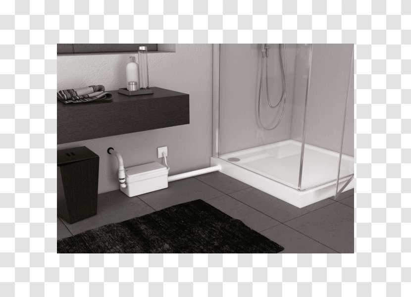 Saniflo Sanishower Flat Pump 1043/3 Bathroom Hardware Pumps Sink Toilet Transparent PNG