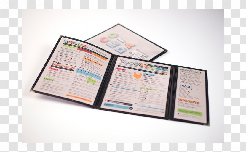 Product Brochure Brand - Creative Menu Transparent PNG