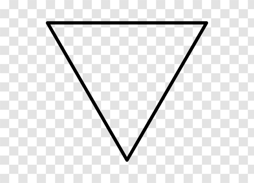 Triangle Symbol Point Geometry Shape - Line Art - Water Element Transparent PNG