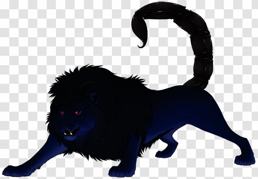 Manticore Lion Silhouette - Cat - Angry Wolf Face Transparent PNG