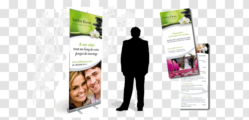 Wedding Planner Marriage Graphic Design Display Advertising - Flyer - Roll Up Stand Transparent PNG