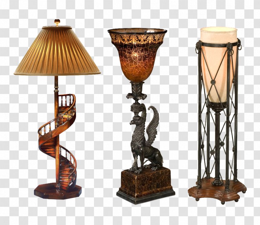 Table Nightstand Lighting Electric Light Pendant Bedroom Chinese Classical Wooden Decorative Wrought Iron Lamp Base Transparent