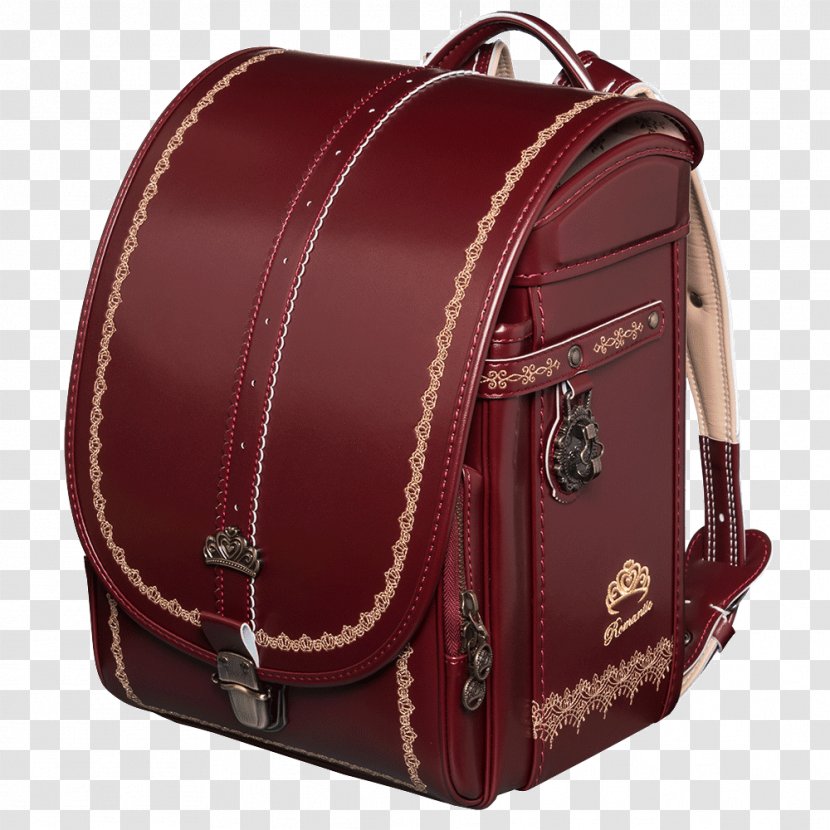 Randoseru Handbag Auction Ransel Leather - Mail Order - Burgundy Transparent PNG