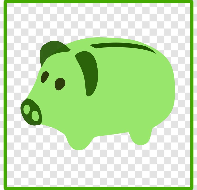 Green Economy Economics Economic Growth Clip Art - Pig - Cliparts Transparent PNG