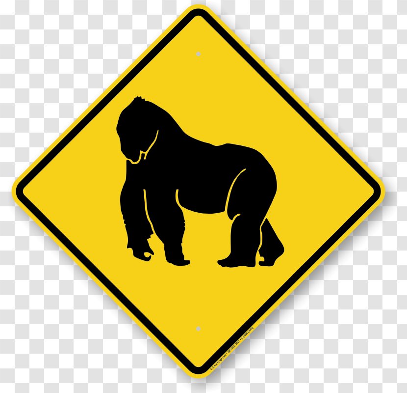 Traffic Sign Motorcycle Road - Mammal Transparent PNG