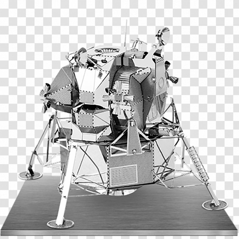 Apollo Program 16 17 Lunar Module Roving Vehicle - Monochrome Photography - Spacecraft Transparent PNG