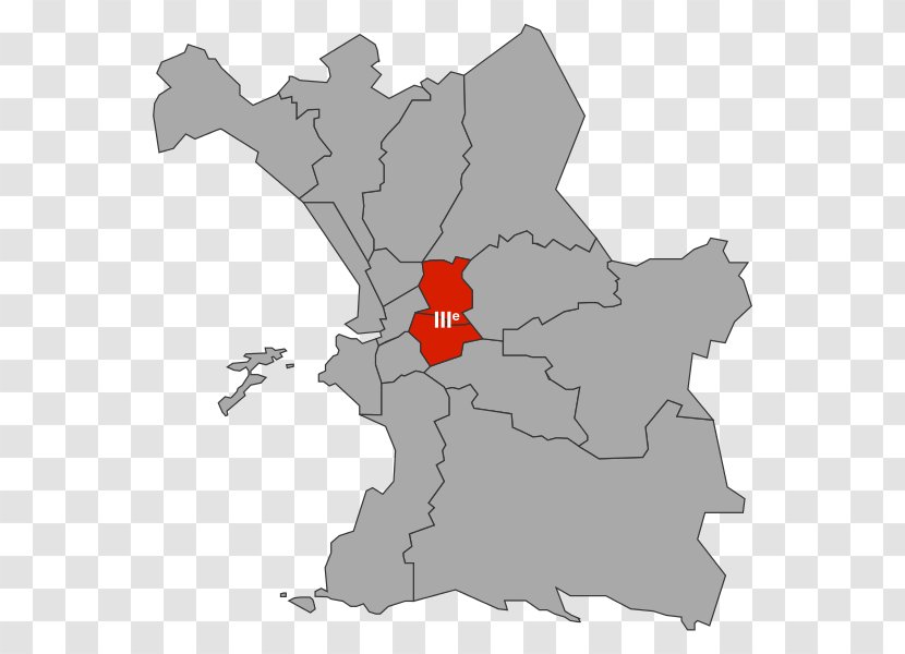 3rd Arrondissement Of Marseille 4th 16th 1st Troisième Secteur De - Map Transparent PNG