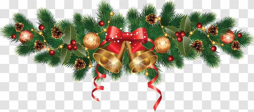 Christmas Ornament Decoration Garland Clip Art - Fir - Merry Transparent PNG