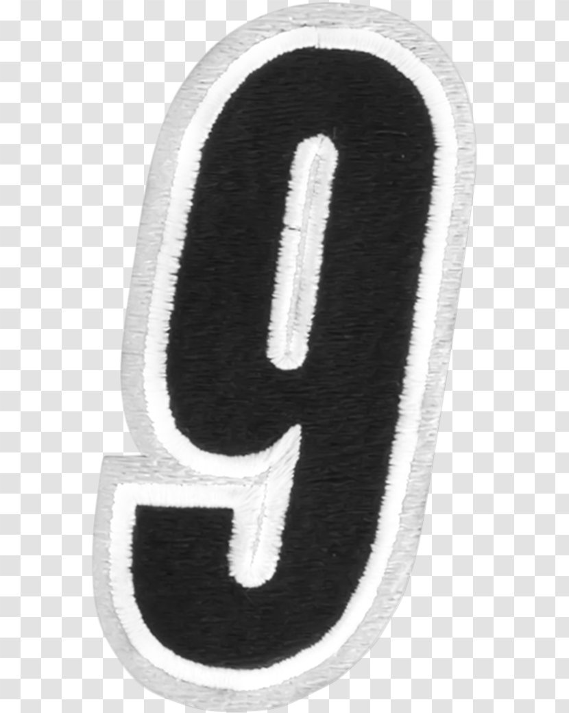 Slipper Product Design Black Number Font - Soviet Style Embroidery Transparent PNG