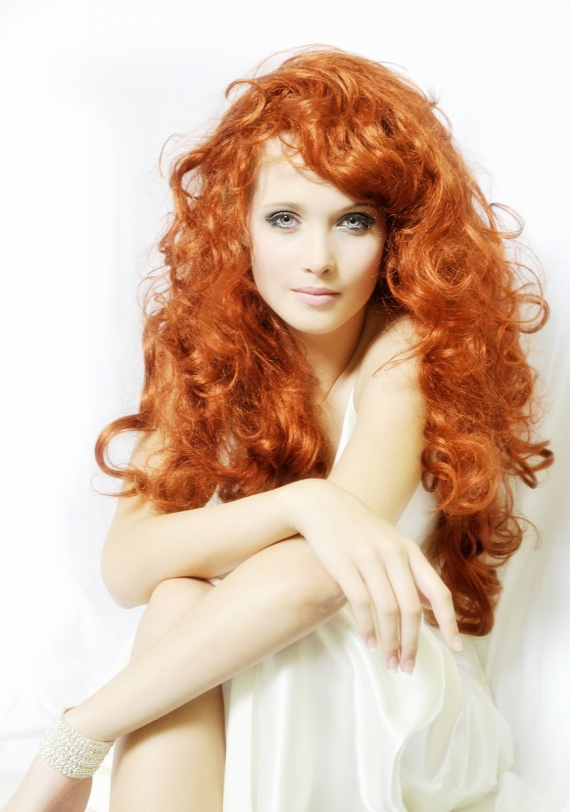 Red Hair Hairstyle Bangs - Black - Ginger Transparent PNG
