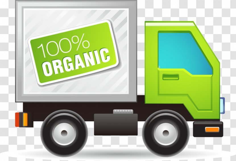 Car Garbage Truck Recycling Waste - Container Painted Green Pattern Transparent PNG