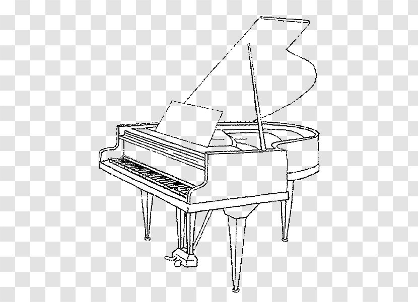 Drawing Grand Piano Musical Instruments - Tree Transparent PNG