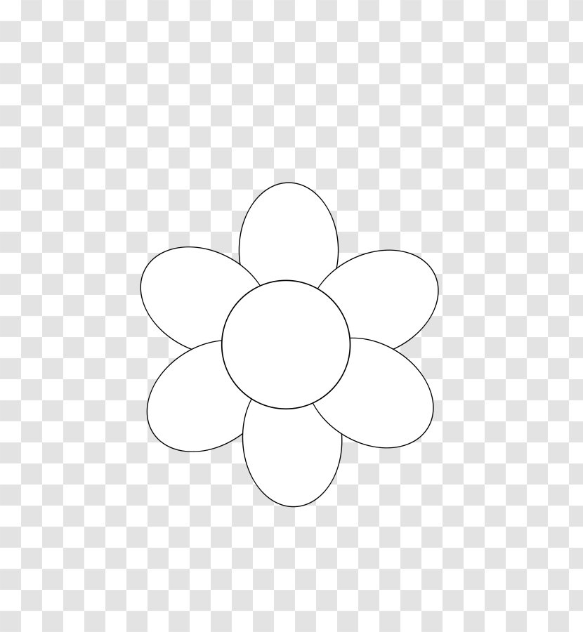 White Circle Area - Blank Flowers Cliparts Transparent PNG