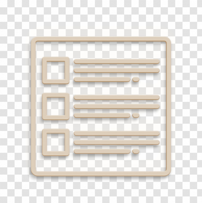 UI Icon List Icon Transparent PNG