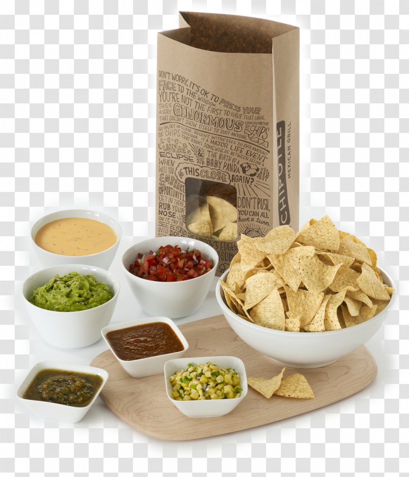 Salsa Burrito Taco Guacamole Chipotle Mexican Grill - Food - Chips Snacks Transparent PNG