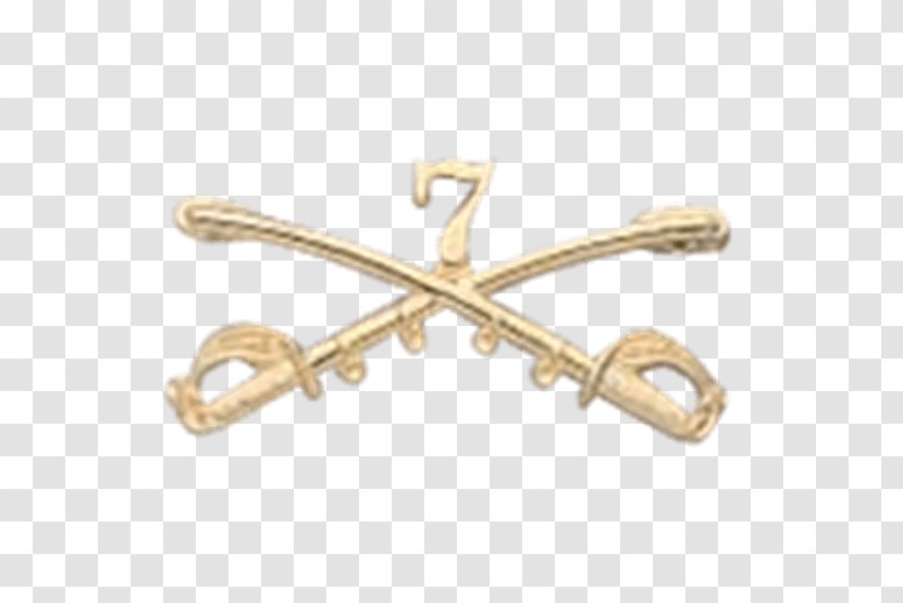 United States Cavalry 1st Division 7th Regiment American Civil War - Brass - Jewellery Transparent PNG