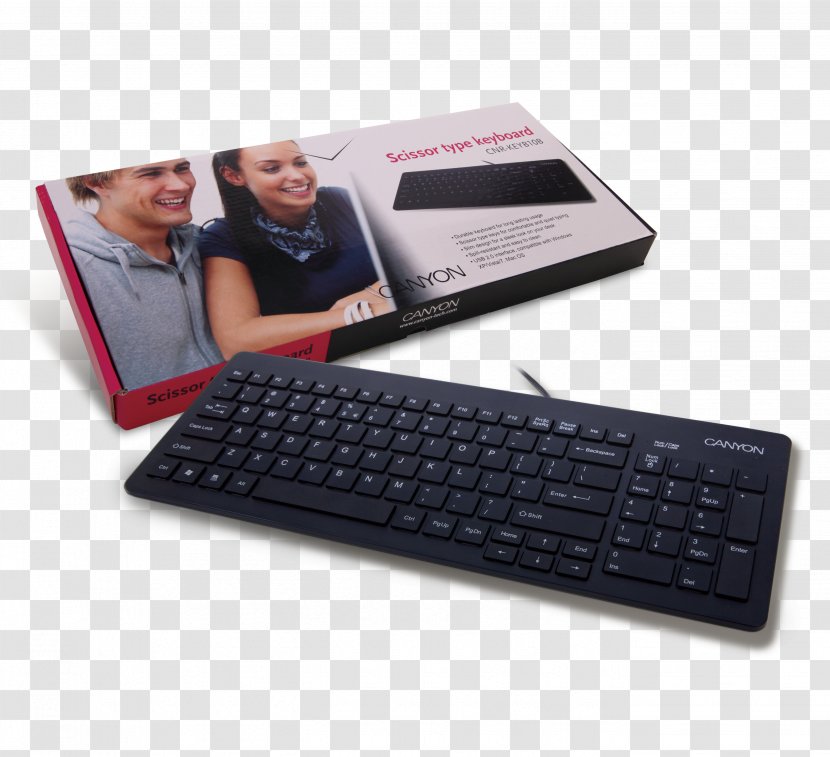 Computer Keyboard Numeric Keypads Touchpad Laptop Space Bar - Klaviatura Transparent PNG