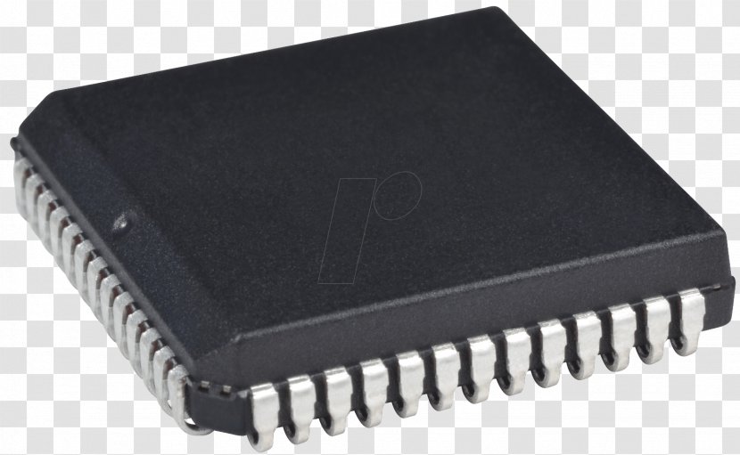 Microcontroller Electronics Freescale 68HC11 Chip Carrier Electronic Component - Byte Transparent PNG