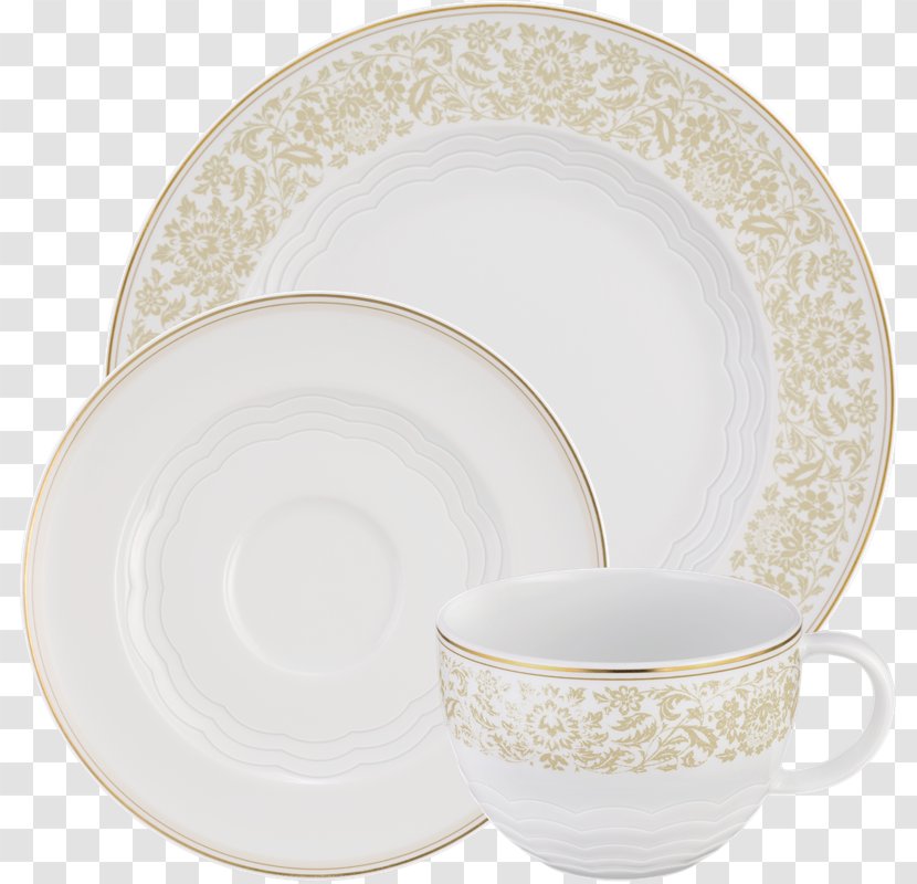 Tableware Saucer Plate Porcelain - Dinnerware Set - Rose Lines Transparent PNG