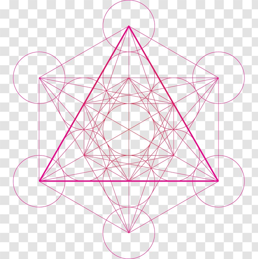 Metatron's Cube Overlapping Circles Grid - Animated Film Transparent PNG