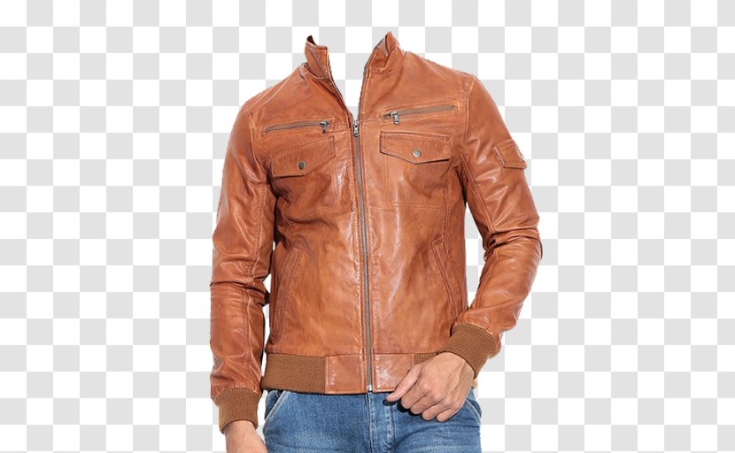 Leather Jacket T-shirt Clothing - Fashion Transparent PNG