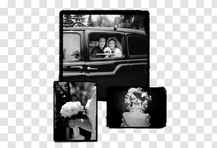 Monochrome Photography Wedding Invitation - Carriage Transparent PNG