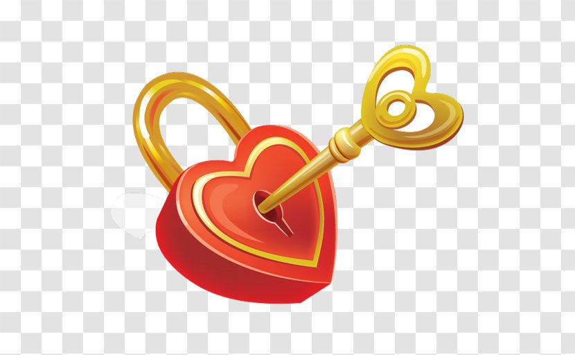 Heart Key - Royaltyfree - Keys Transparent PNG