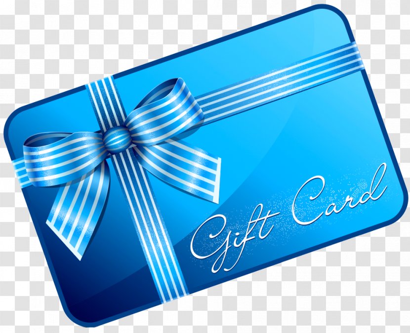 Gift Card Voucher Discounts And Allowances Credit - Electric Blue Transparent PNG