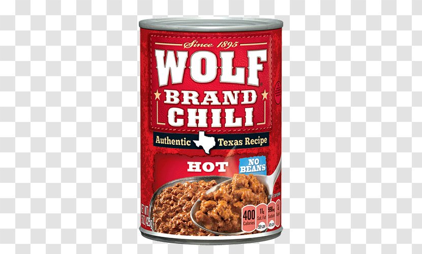 Chili Con Carne Wolf Brand Recipe Bean Beef - Turkey Transparent PNG