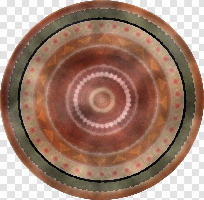 Ceramic Copper Platter Circle Pottery Transparent PNG